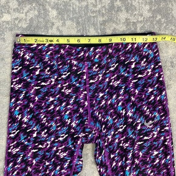 Nike Dri Fit Pronto Essentials Leggings Multicolor Confetti Activewear Sz S - Picture 6 of 12